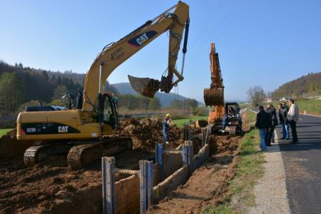 Izgradnja kanalizacijskega sistema proti Višnji Gori in črpališče v Višnji Gori